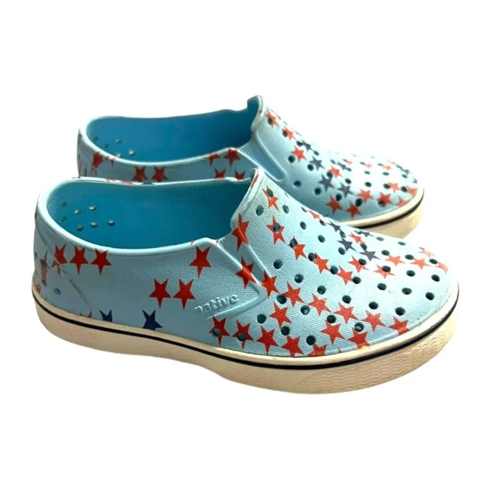 Native Miles C11 Patriotic Stars Sneaker Sandals